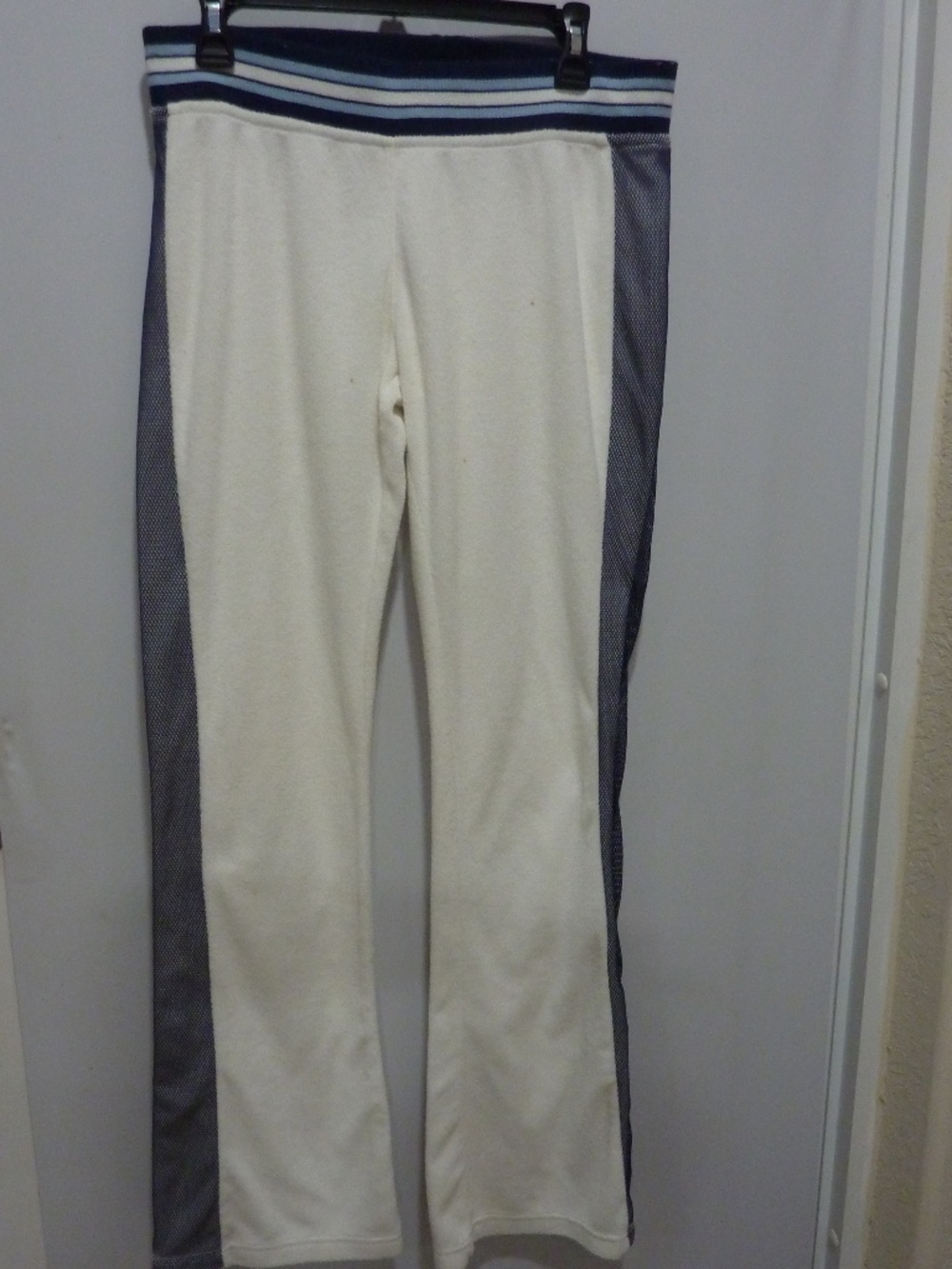 Y2K Steve Madden Terry Sweatpants WHITE XL Wide Leg